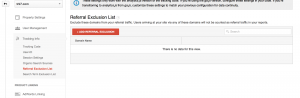 Google Analytics referral exclusion